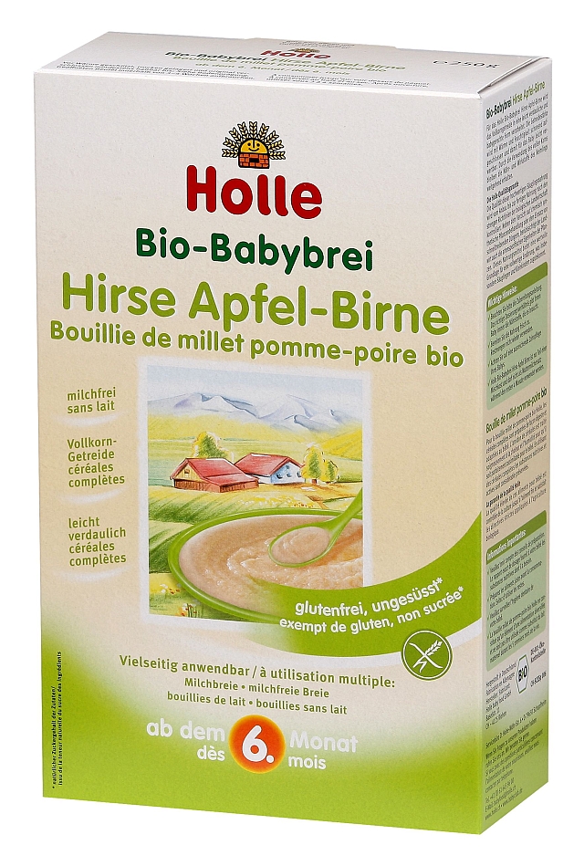 Bezglutenowa kaszka jaglana z jabłkiem i gruszką BIO