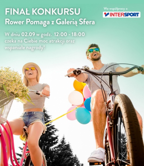 Wielki finał akcji Rower Pomaga z Galerią SFERA Dziecko, LIFESTYLE - 2 września zamienimy uzbierane przez Bielszczan kilometry na rowery dla najmłodszych!