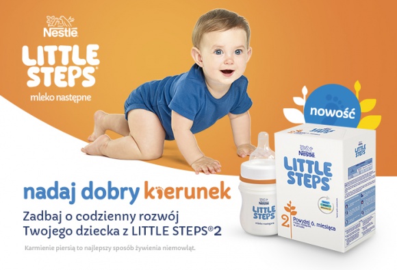 LITTLE STEPS® 2. Nowe mleko następne dla zdrowego rozwoju dziecka Dziecko, LIFESTYLE - Karmienie piersią jest najlepszym sposobem żywienia niemowląt. Co jednak, jeśli dziecko nie jest już karmione piersią? Poznajcie LITTLE STEPS® 2 z żelazem*, wapniem* i witaminą D*. Mleko następne dla rodziców, którzy chcą dostarczyć swoim dzieciom to, czego naprawdę potrzebują.